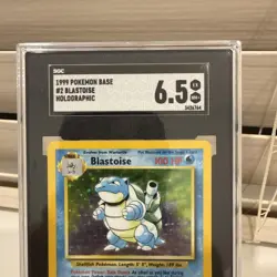 SGC 6.5 Blastoise 1999 Base Set 2/102 Holo Pokemon Card - Image 3