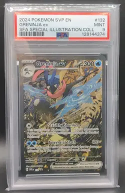 Greninja ex 132 Sv: Scarlet & Violet Promo Cards Holo Mint PSA 9 - Image 1
