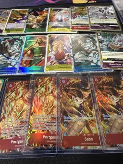 One Piece Mixed Lot Promos L C SR All NM 39 Cards Monkey HOLO FOIL OP HIS WILL - Image 1