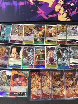 One Piece Mixed Lot Promos L C SR All NM 39 Cards Monkey HOLO FOIL OP HIS WILL - Image 2
