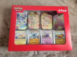 Pokemon 151 - 4 Mini Tins + 4 Promo Cards Bundle - Sam’s Club - Image 1