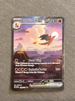 Pokemon SV Scarlet & Violet 151 Charizard EX Card 199/165 Sir NM Condition - Image 1