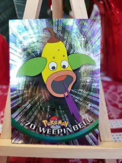 Topps Pokemon #70 Weepinbell HOLO/FOIL CARD - TV Animation Edition, 1999, NM - Image 1