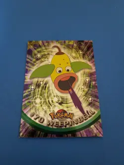 Topps Pokemon #70 Weepinbell HOLO/FOIL CARD - TV Animation Edition, 1999, NM - Image 2