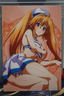 Irina Shidou Sailor High School DxD Sexy Waifu Textured Custom Card - Image 1