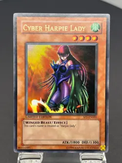 LP - Cyber Harpie Lady Limited Edition SP1-EN001 Yu-Gi-Oh! TCG 2005 Promo - Image 1