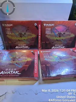 Magic: The Gathering Avatar The Last Airbender Collector Booster Lot Of 4 - Image 1