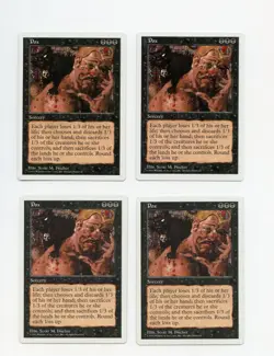 4x Pox 5th Edition NM NM/NM- 2 NM- Magic the Gathering MtG - Image 1