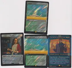 5X DOCTOR WHO MTG MAGIC N-MINT UNPLAYED 3 RARE AND ALL FOIL - Image 1