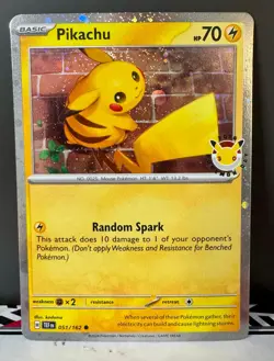 Pikachu 051/162 Pokemon Day 2026 Promo Pokemon NM - Image 1