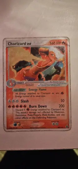 CHARIZARD ex 105/112 Pokemon EX RossoFuoco e VerdeFoglia - ITA Rovinata/Damaged - Image 1
