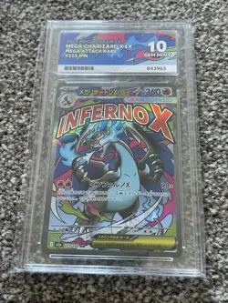 Pokemon TCG Mega Charizard x EX Mega dream MA 223/193 Ace 10 Gem Mint - Image 1