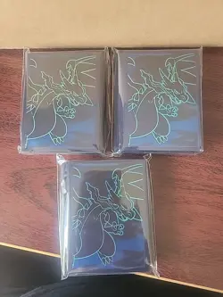 NEW Pokemon Charizard Card Sleeves Phantasmal Flames 2025 - Image 1