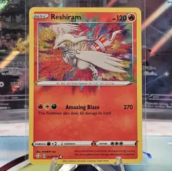 Reshiram 017/072 Amazing Rare Shining Fates Pokemon TCG Near Mint - Image 1