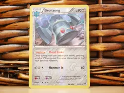 Pokemon BRONZONG 61/119 REVERSE HOLO | MP Moderate Play | Phantom Forces | 2014 - Image 1