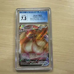 Pokemon Shining Fated Eevee Vmax Full Art Stamp Error #SWSH087 CGC 6.5 - Image 1