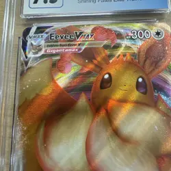 Pokemon Shining Fated Eevee Vmax Full Art Stamp Error #SWSH087 CGC 6.5 - Image 2