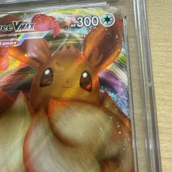 Pokemon Shining Fated Eevee Vmax Full Art Stamp Error #SWSH087 CGC 6.5 - Image 3