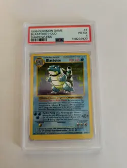 PSA 4 1999 SHADOWLESS Base Set Blastoise 2/102 Holo Foil Pokemon WOTC - Image 1