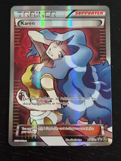 Pokemon TCG Karen - XY177a Alternate Art Promo Holo NM - Image 1