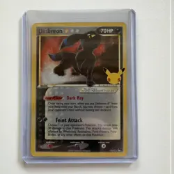 Pokemon TCG Umbreon Gold Star Celebration: Classic Collection 17/17 Holo - NM - Image 1
