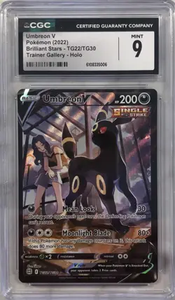 Umbreon V TG22/TG30 Pokemon Brilliant Stars Trainer Gallery Holo CGC 9 - Image 1