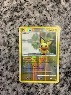 Pichu - 93/123 - Common - Reverse Holo English Pokemon Mysterious Treasures - Image 1