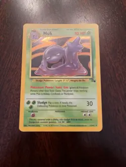 Vintage Pokemon - Muk 13/62 - Fossil - Rare Holo - MP/LP - Image 2