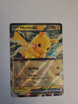 Pokemon Prismatic Evolutions Pikachu EX 028/131 TCG Holo Double Rare N/M M - Image 1