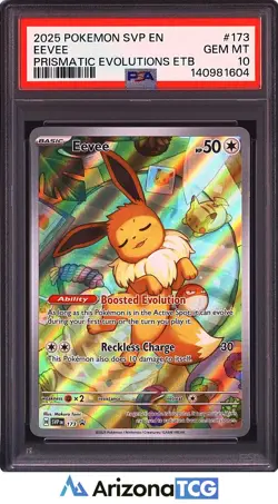 Pokemon 2025 Eevee 173 Black Star Promo Prismatic Evolutions ETB GEM MINT PSA 10 - Image 1