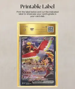 Pokemon Ethan's Ho-Oh ex 230/182 Sv10: Destined Rivals SIR Holo EX Ability PSA 9 - Image 1