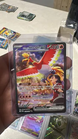 Pokemon Ethan's Ho-Oh ex 230/182 Sv10: Destined Rivals SIR Holo EX Ability PSA 9 - Image 3