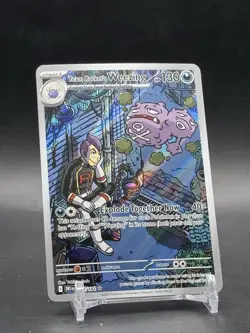 Team Rocket's Weezing 199/182 Illustration Rare Holo Destined Rivals Pokemon NM - Image 1