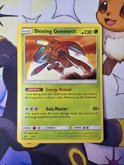 Pokemon TCG Shining Genesect Shining Legends 9/73 Holo Shiny Holo Rare - Image 1