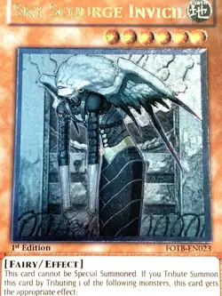 yugioh Sky Scourge Invicil FOTB-EN023 1st Edition Ultimate Rare near mint - Image 3