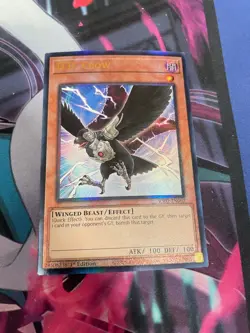 YUGIOH - D.D. CROW - PRISMATIC ULTIMATE RARE - RA02 - 1ST ED - NM - Image 1