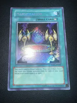 Marshmallon Misprint PP01-EN002 Black Magic Ritual Secret Rare Yu-Gi-Oh! NM! - Image 1