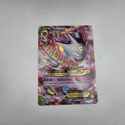 Pokemon TCG M Gengar EX Black Star Promo Card XY166 Shiny Holo - Image 1