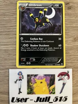 Pokemon Umbreon Dark Explorers Trading Card 61/108 Uncommon *Near mint* - Image 1