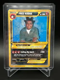 Exclusive Custom Made Kodak Black Pokemon Card - Image 1