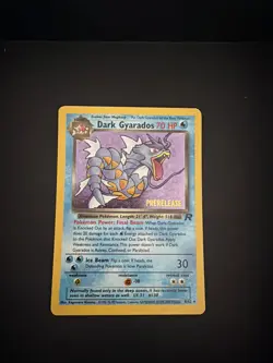Pokemon Dark Gyarados TCG Prerelease Card 08/82 WOTC Promo Holo - Image 1