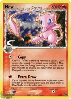 Mew (Delta Species) - 3/17 - Pokemon Pop Series 5 Holo Card NM - Image 1