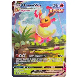 flareon VMAX Pokemon Sword Shield Black Star Promo Jumbo Card #SWSH180 NM/MINT☆ - Image 1