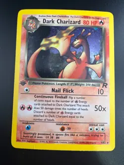 Dark Charizard - 4/82 - Pokemon Team Rocket 1st Edition Holo Rare Card WOTC HP - Image 1