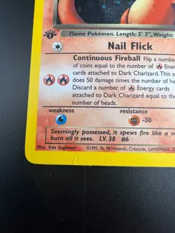 Dark Charizard - 4/82 - Pokemon Team Rocket 1st Edition Holo Rare Card WOTC HP - Image 3