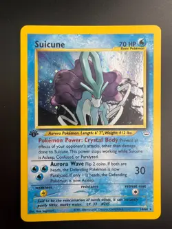 Suicune - 14/64 - Pokemon Neo Revelation 1st Edition Holo Rare Card NM - Image 1