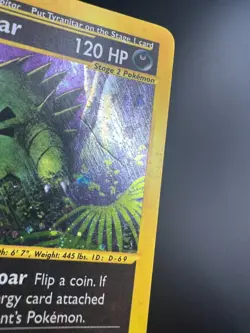Tyranitar - H28/H32 - Pokemon Aquapolis Holo Rare Card MP - Image 3