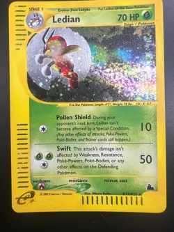 Ledian - H14/H32 - Pokemon Skyridge Holo Rare Card NM - Image 1