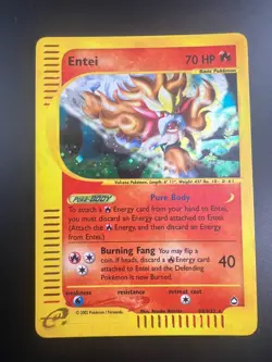Entei - H8/H32 - Pokemon Aquapolis Holo Rare Card NM - Image 1