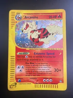 Arcanine - H2/H32 - Pokemon Aquapolis Holo Rare Card MP - Image 1